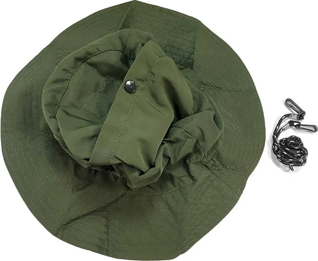 Cappello da Sole INF Verde Erba Tesa Larga - Ideale per Trekking e Pesca - 2