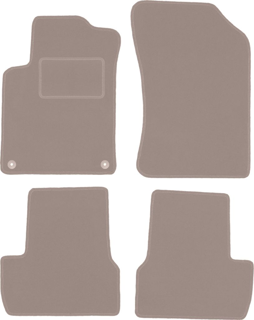 Velours-Autoteppiche für: Citroen Ds3 Hatchback (2009-2016) Beige