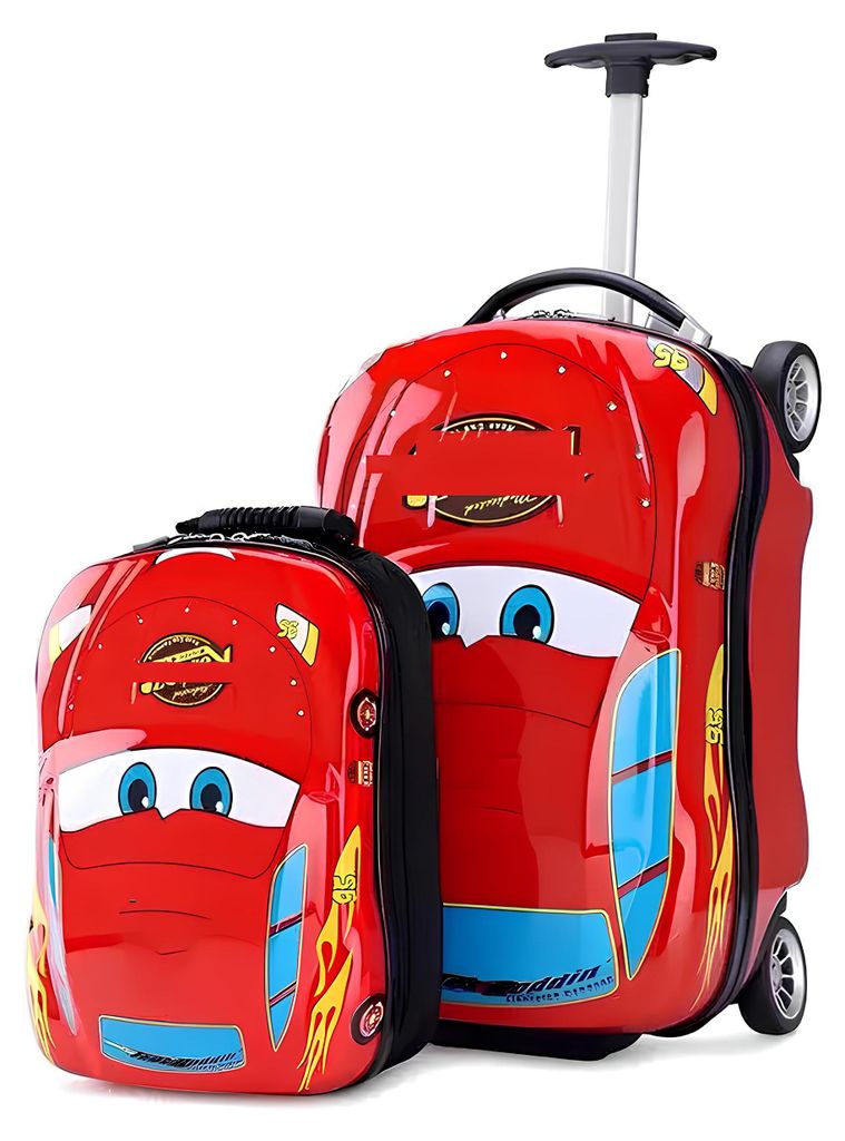 Trolley case and backpack Zigzag McQueen from the movie Produktbild 
