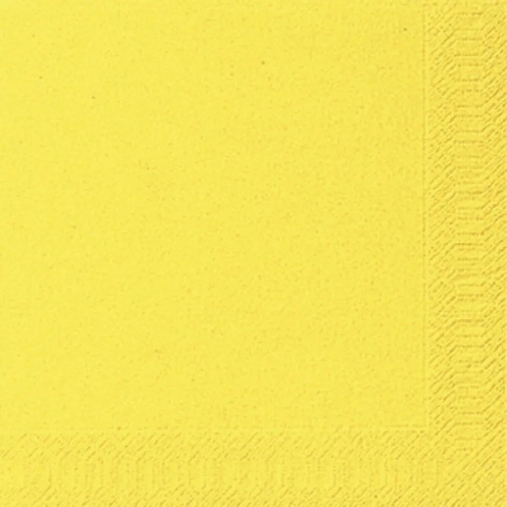 Serviettes en ouate jaune pour décoration de table festive, 20 u