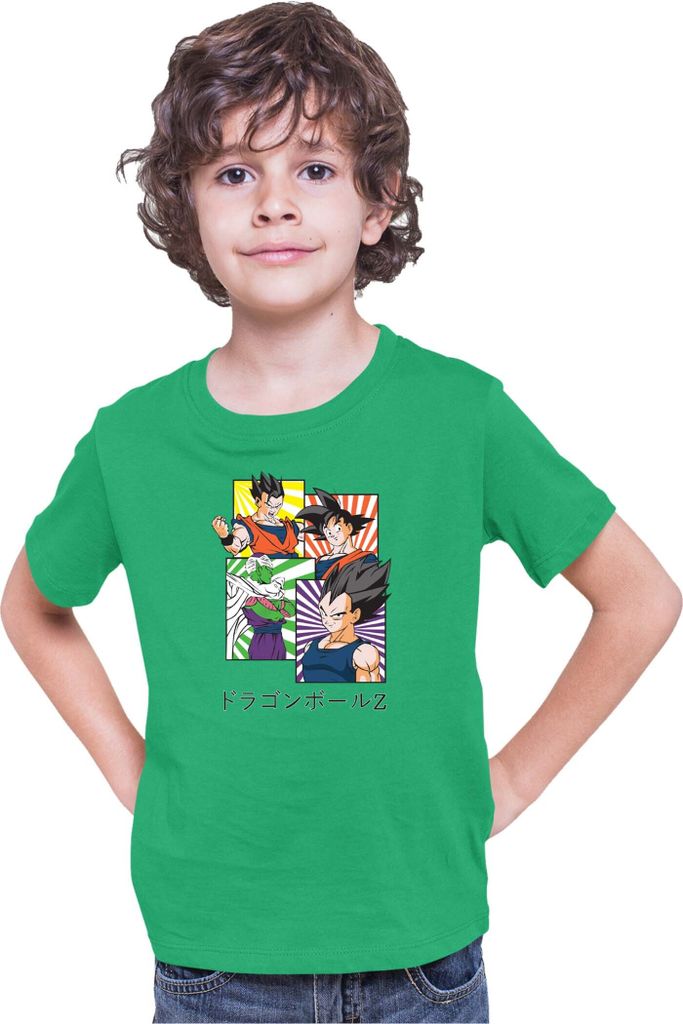 Kinder T-Shirt Dragon Anime Manga Ball Z Goku 41, 12-13 Jahr - 152 / Grün