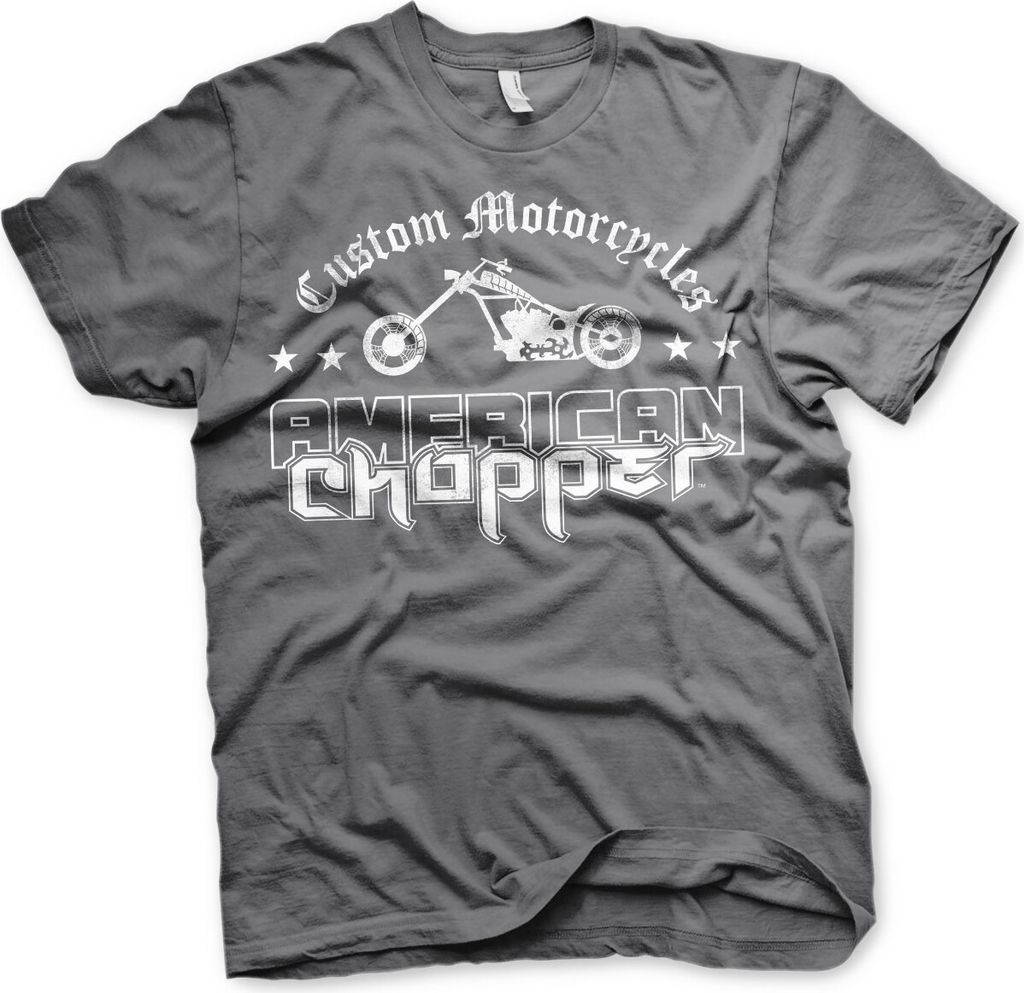 American Chopper Washed Logo T-Shirt - X-Large - DarkGrey