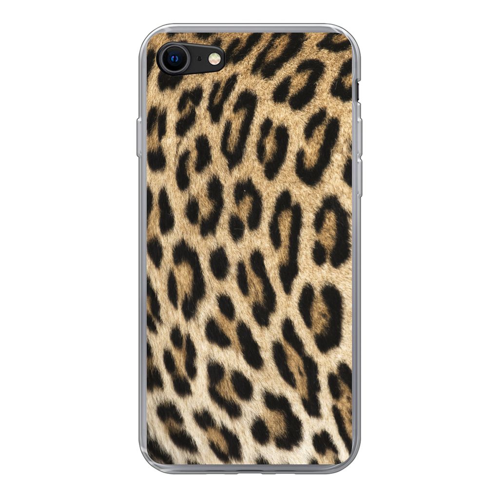 MuchoWow Handyhülle Schutzhülle Hülle für iPhone 8 Panther-Schacht Silikon Softcase Handy Hülle - Schutzhaube
