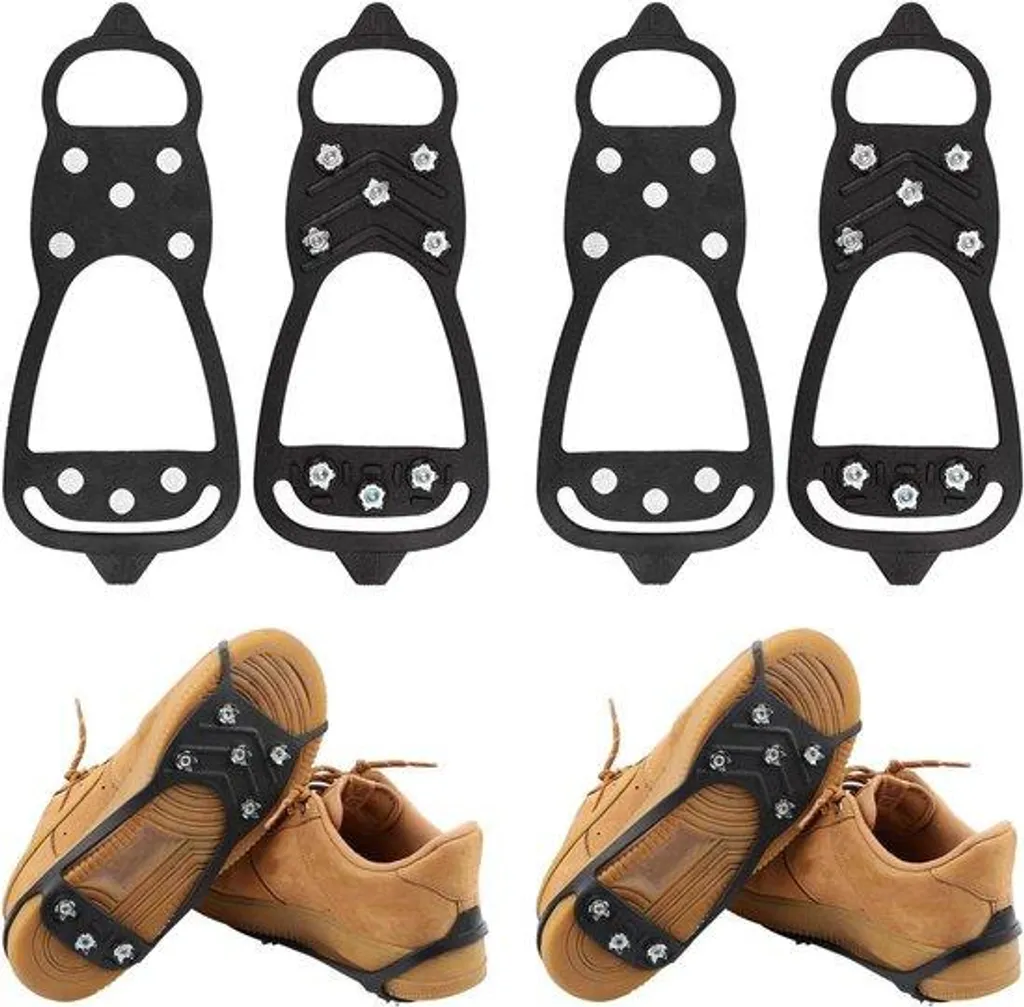 Plaques antidérapantes à bande Velcro pour chaussures de randonnée