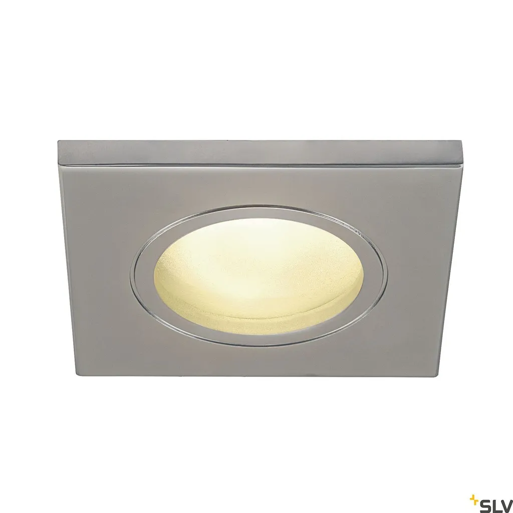 Dolix Out IP65 SLV: Faretto Quadrato GU10 230V Cromo Opaco
