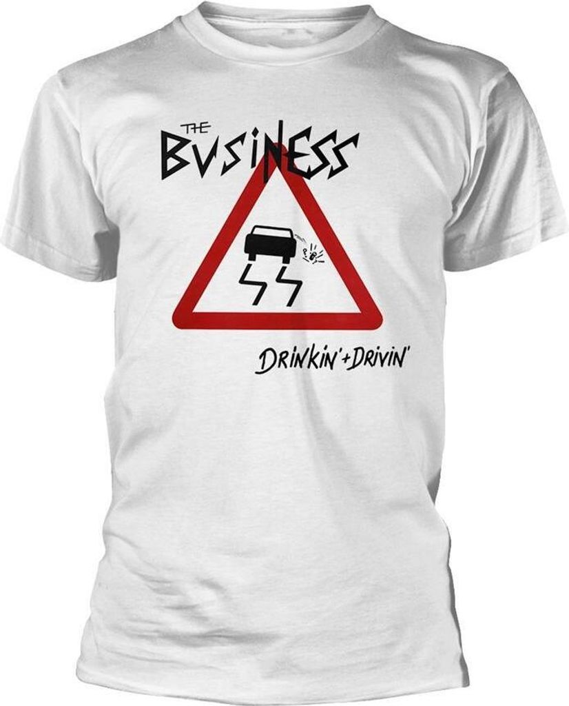 The Business - "Drinkin Drivin" T-Shirt für Herren/Damen Uni PH741 (XXL) (Weiß)