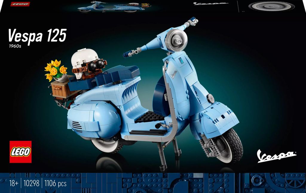 LEGO 10298 Icons Vespa 125 Modellbausatz, Vintage Roller Produktbild 