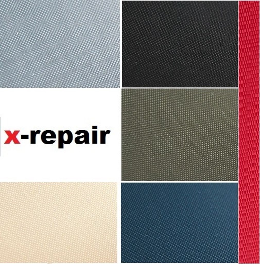 x-repair Patch selbstklebender Reparatur Aufkleber Nylon Flicken für Zelte, Rucksack, Markisen, Schlauchboot, Luftmatratze rot 2 Stück 140 x 140 mm