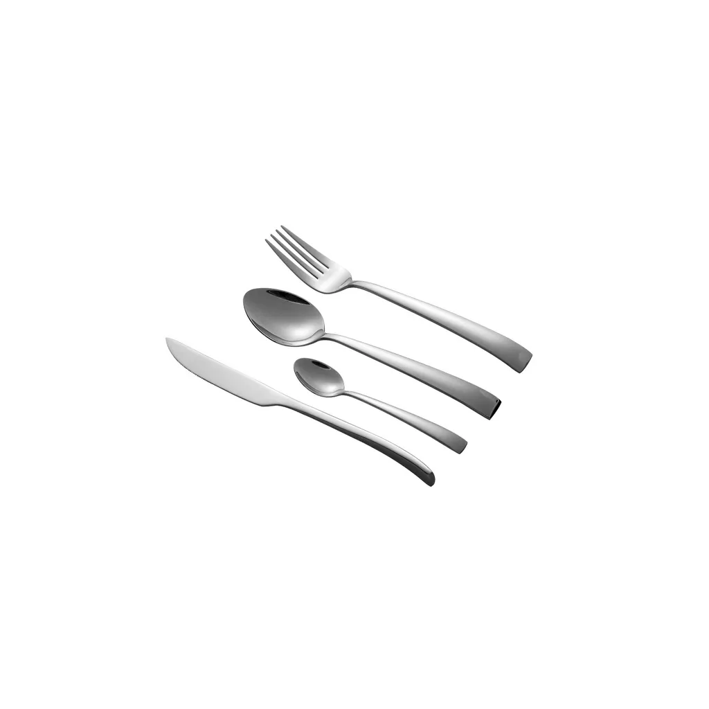 Servizio Posate 24 Pezzi Schäfer Argento Metallico - Design Moderno