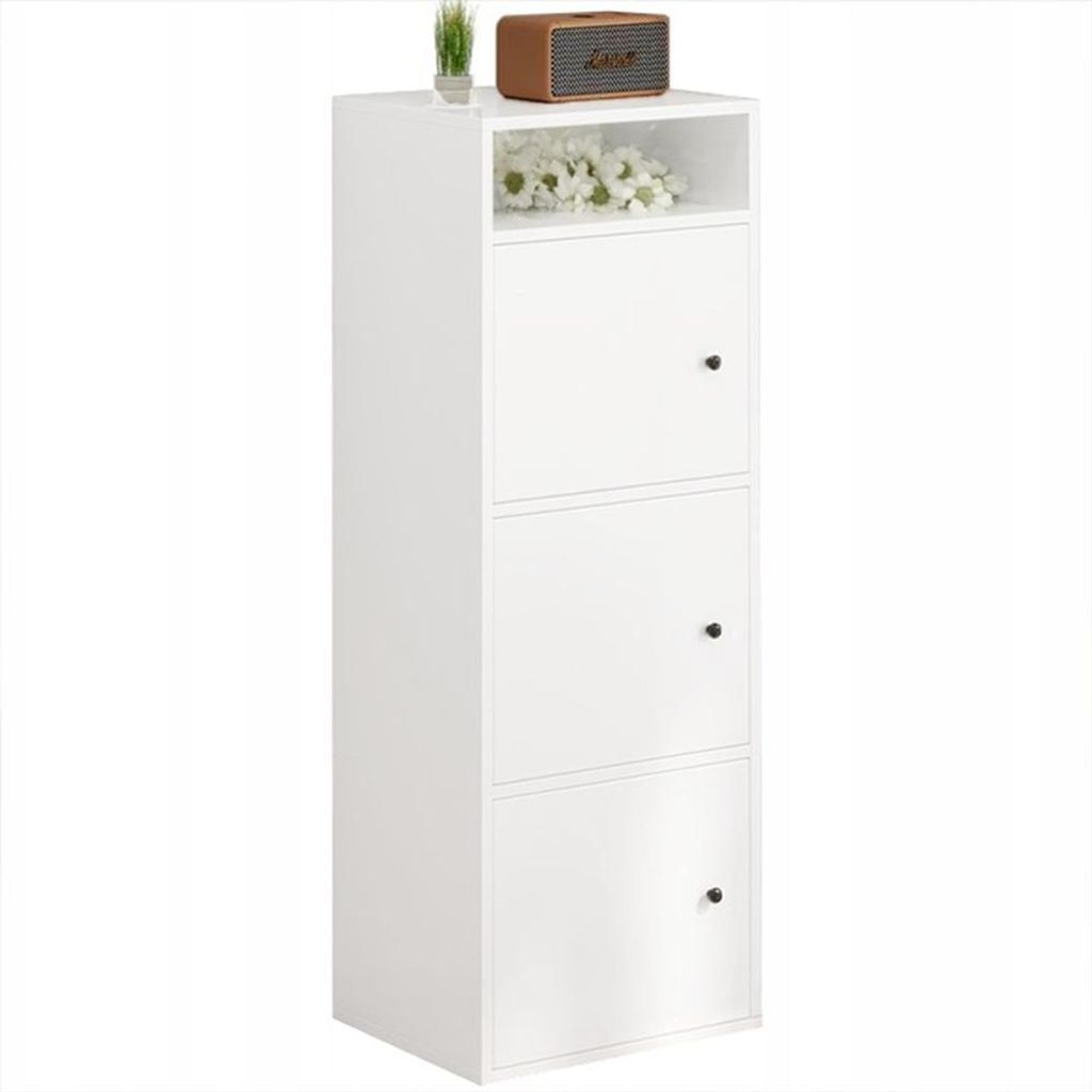 Průmyslový stojací regál, bílý, 140 cm Obrázek produktu 