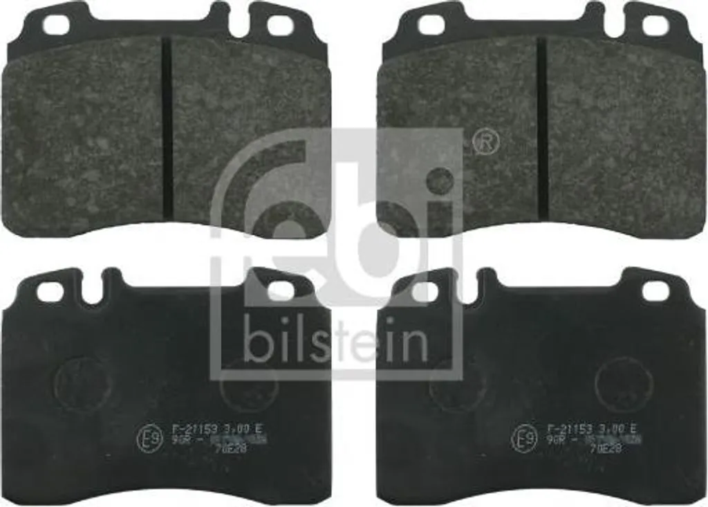 Plaquettes de frein anti-bruit pour Classe E et SL - OE A0014209420