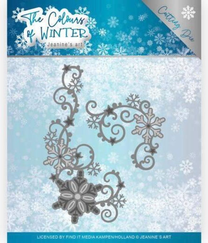 Stanzschablone - Jeanines Art - The colours of winter - Winter Swirl