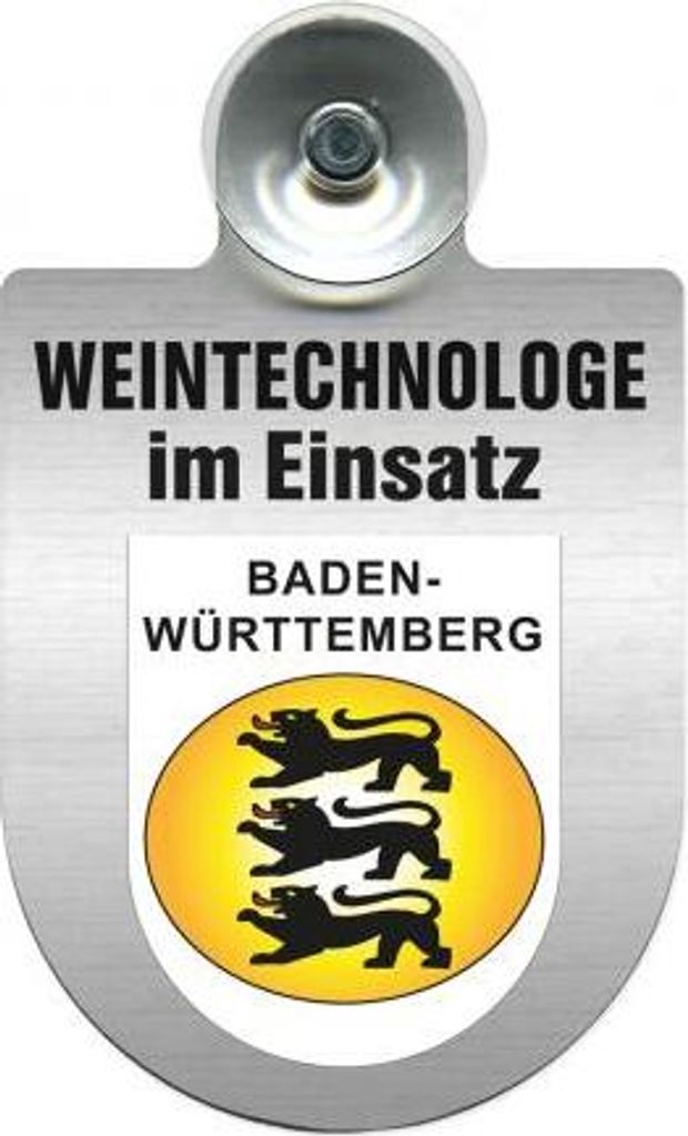 Einsatzschild mit Saugnapf - Weintechnologe im Einsatz - Produktbild 