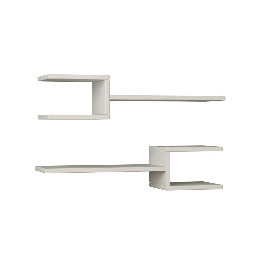 Skye Decor Fork Étagère Murale Blanche 74,5 cm pour Déco Moderne - 2