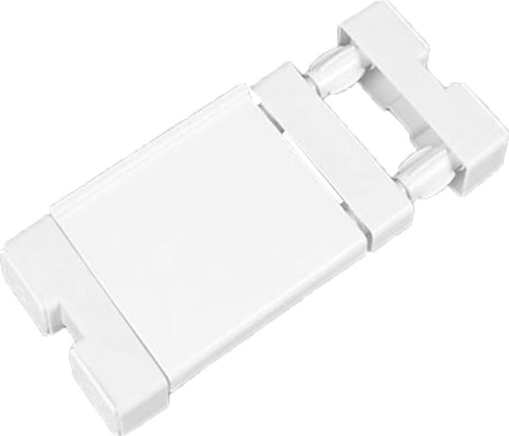 Ausziehbares schmales Regal, schlanker Schrankteiler, verstellbare Schrankorganisation, Ablage, Fensterbank, Badezimmerregal für kleine Räume, weiß