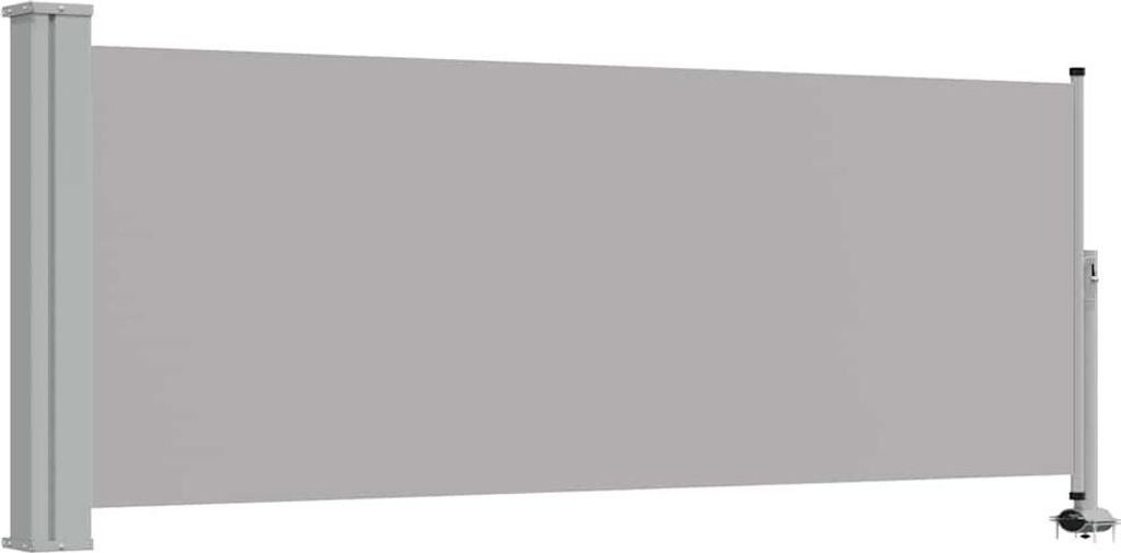 vidaXL Tenda laterale estensibile 100x300 cm Grigio Immagine del prodotto 