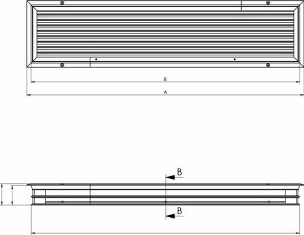 Vetus Lamellengitter Belüfter ASVREC20, rechteckig