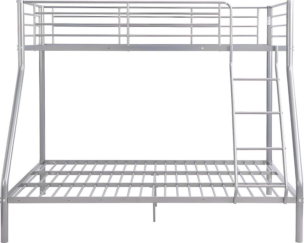 Etagenbett ELEVATIO IV – 90 und 140 × 190 cm – Stahl – Silber