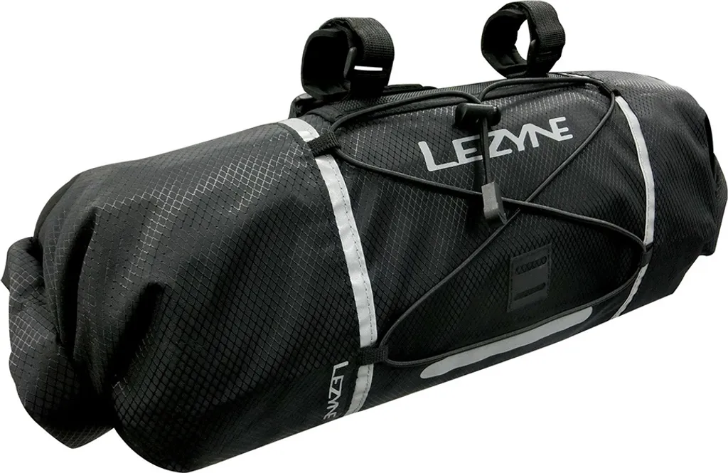 Sacoche de Cintre Vélo Lezyne Bar Caddy 7 Litres Noire pour Bikepacking