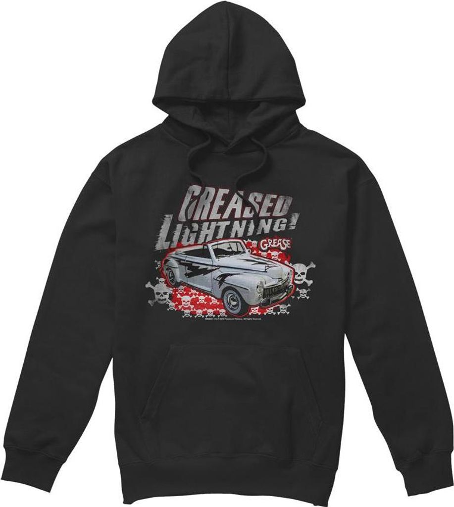 Grease - "Greased Lightening" Kapuzenpullover für Herren TV9045 (M) (Schwarz)