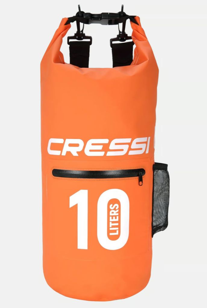 Cressi Unisex-Erwachsene Dry Bag 10 Liter - Wasserdichte Taschen mit langem verstellbaren Schulterriemen Für Tauchen, Bootfahren, Kajak, Angeln, R...