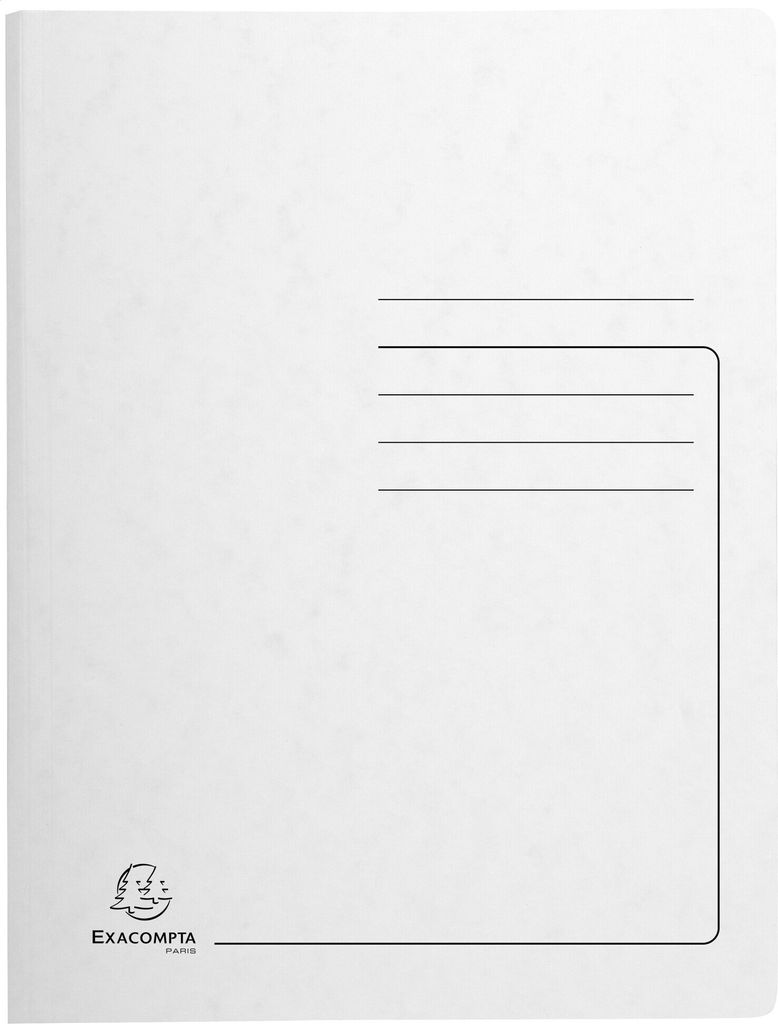 Exacompta Spiralhefter - A4, 300 Blatt, Karton, 355 g/qm, weiß