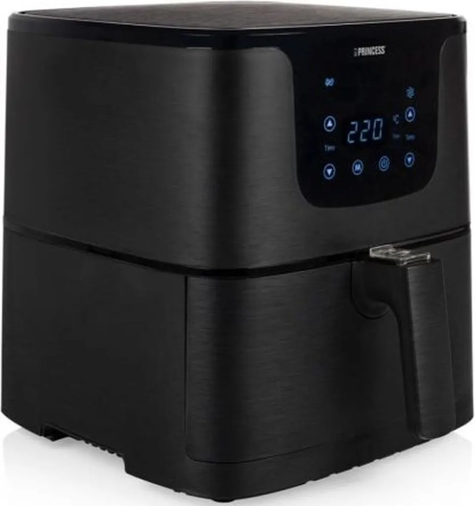 Friteuse à air chaud Princess 5,2L Aerofryer XXL pour 7 personnes Noir