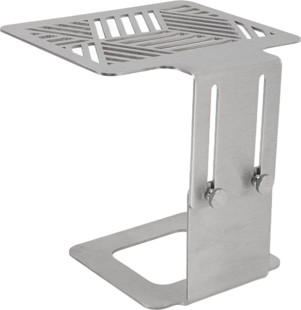 Kaffeemaschine elektronische Waage Rack 304 Edelstahl einstellbare Höhe Kaffeemaschine Skala Wiegen Stand Silber