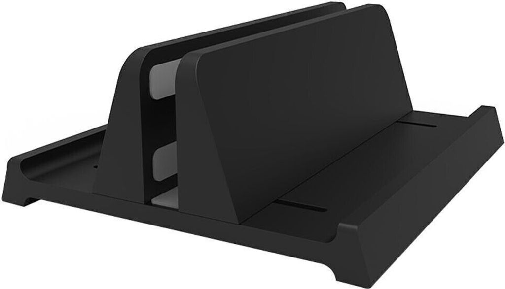 INF Vertikaler Laptopständer Aus Aluminium – Platzsparend, Für Geräte Von 14–69 Mm Stärke