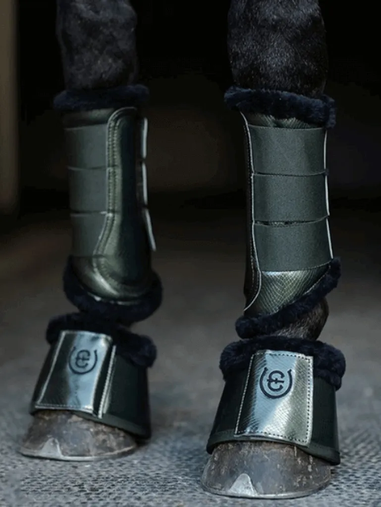 Equestrian Stockholm Hufglocken Deep Olivine S - Protège-glômes Chic