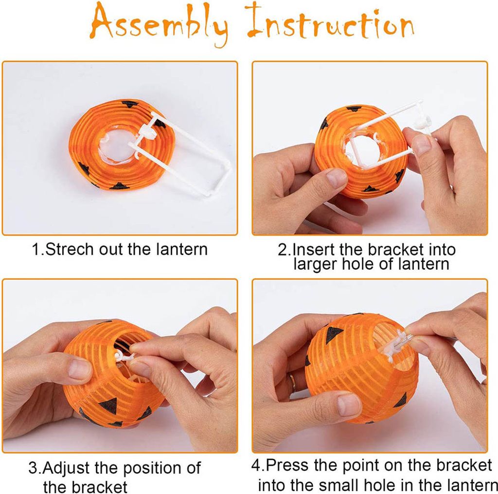 Bseical Halloween Solar Kürbis Lichter - 6 Stück Outdoor Deko Mit 8 Modi