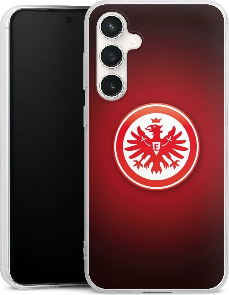 DeinDesign Handyhülle für Samsung Galaxy S23 FE Silikon Hülle Case Smartphone Schutzhülle Eintracht Frankfurt Offizielles Lizenzprodukt Wappen