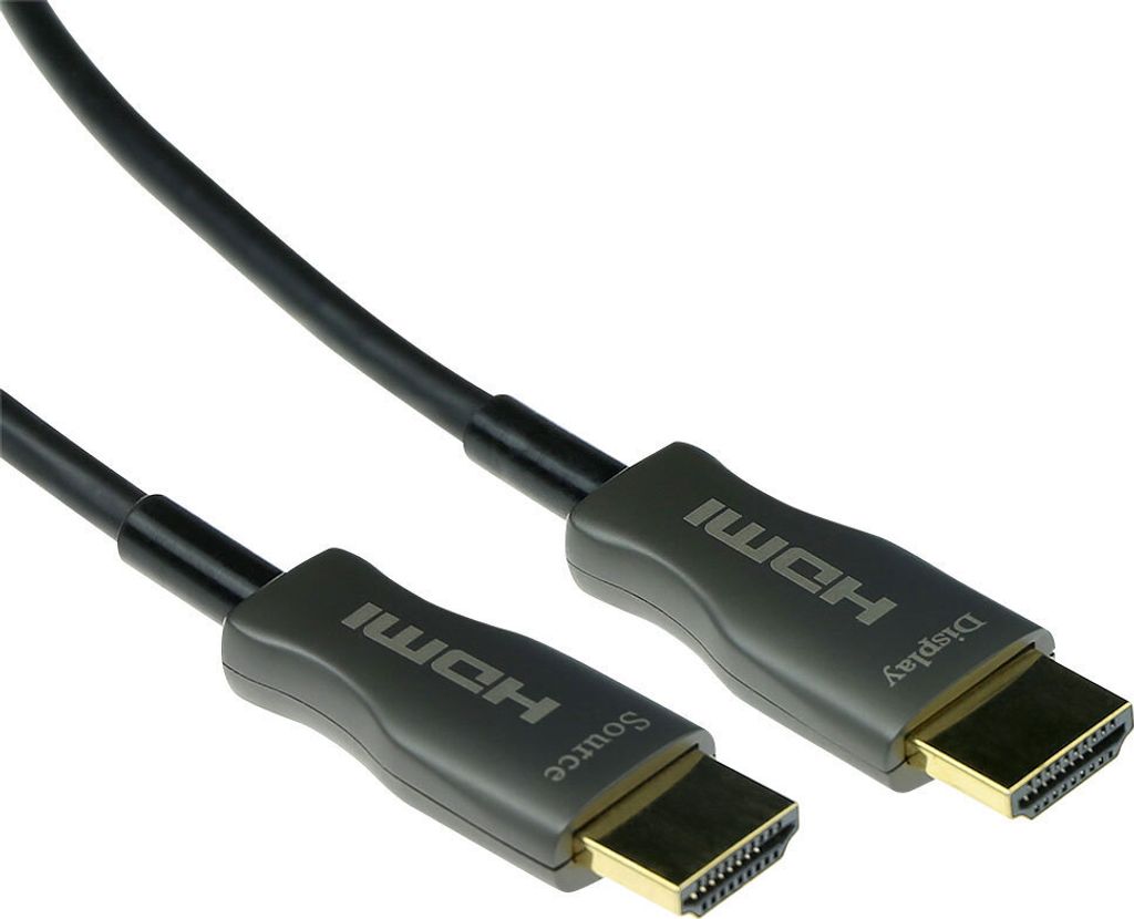ACT Glasfaser HDMI Kabel 20m, 4K@60Hz, HDMI Kabel 2.0 High Speed mit Ethernet 18 Gbps.