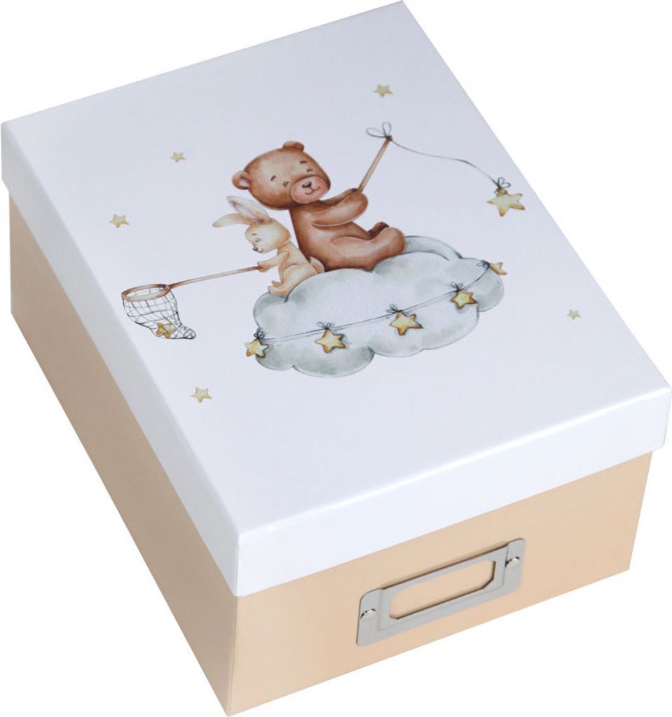 My Friends Photo Box 700 Fotos in 10x15 cm Fotobox Baby Erinnerungsbox Kinder - Farbe: Bear & Hase