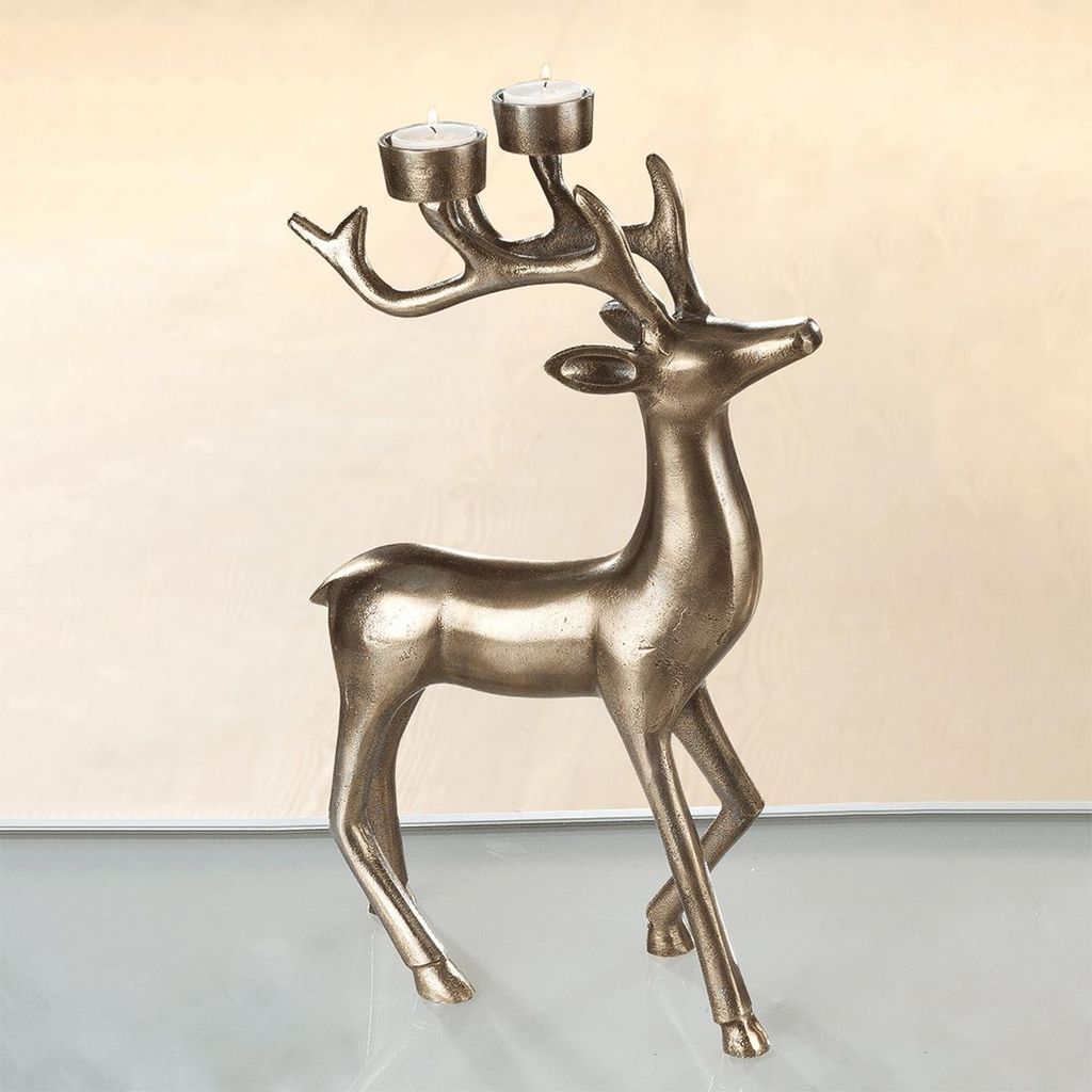 Support pour bougie en forme de cerf. Image du produit 