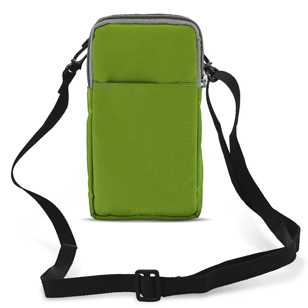 Borsello da Cintura Verde Professionale - 2 Tasche con Moschettone