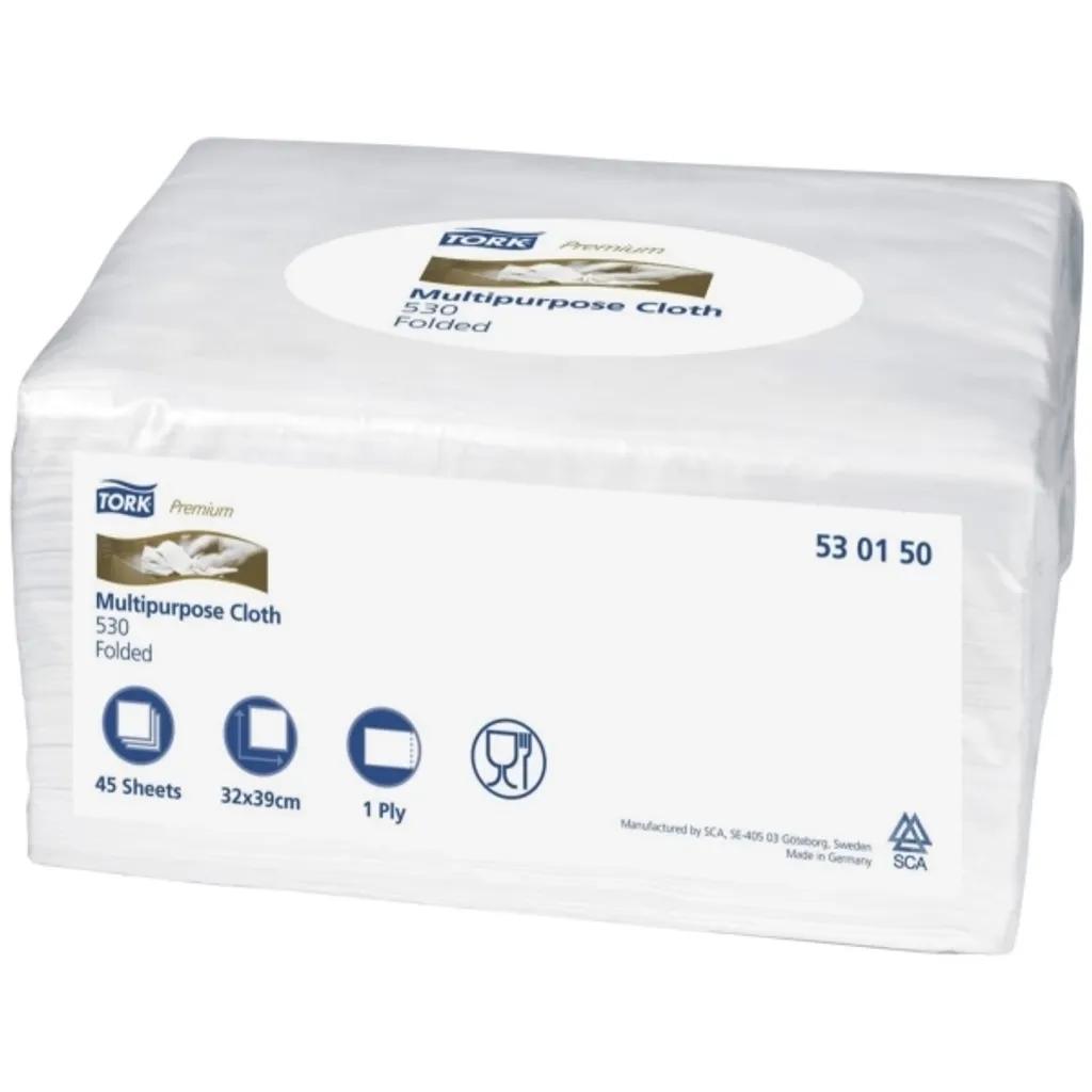 Dites adieu aux traces avec les chiffons Premium 530 blancs 38,5x32cm