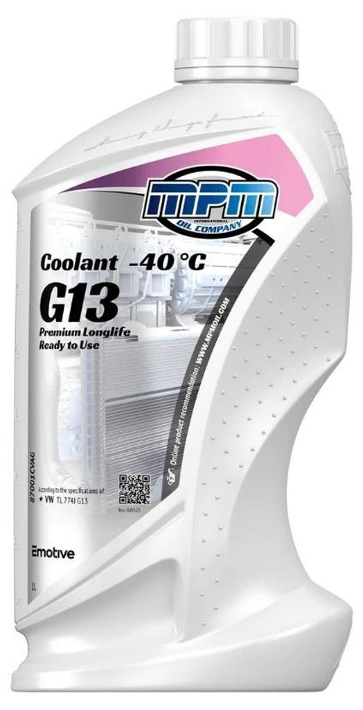 MPM Premium Longlife G13 Kühlmittel Kühlerfrostschutz 1L Produktbild 