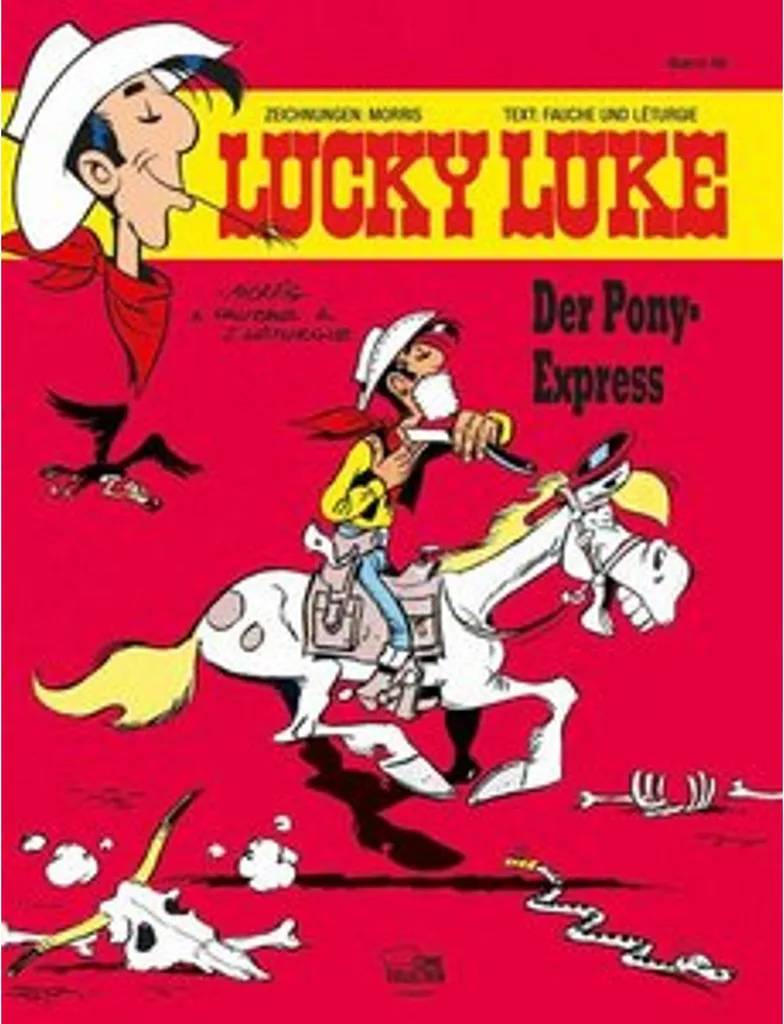 BD Lucky Luke Tome 56 Le Pony-Express en Album Relié pour Collectionneur