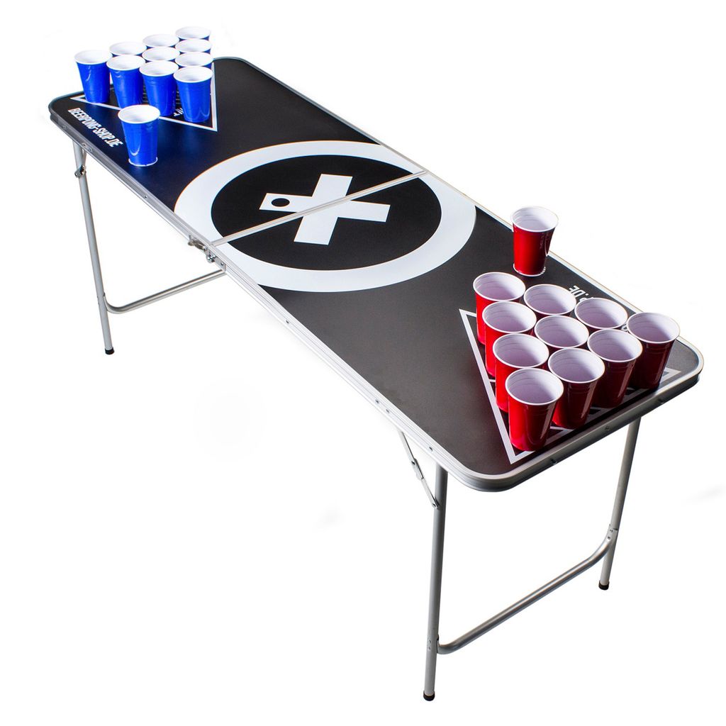 6 Bälle Tragegriff Bier Pong Tisch Original  Trinkspiel Beer Pong Table  inkl 
