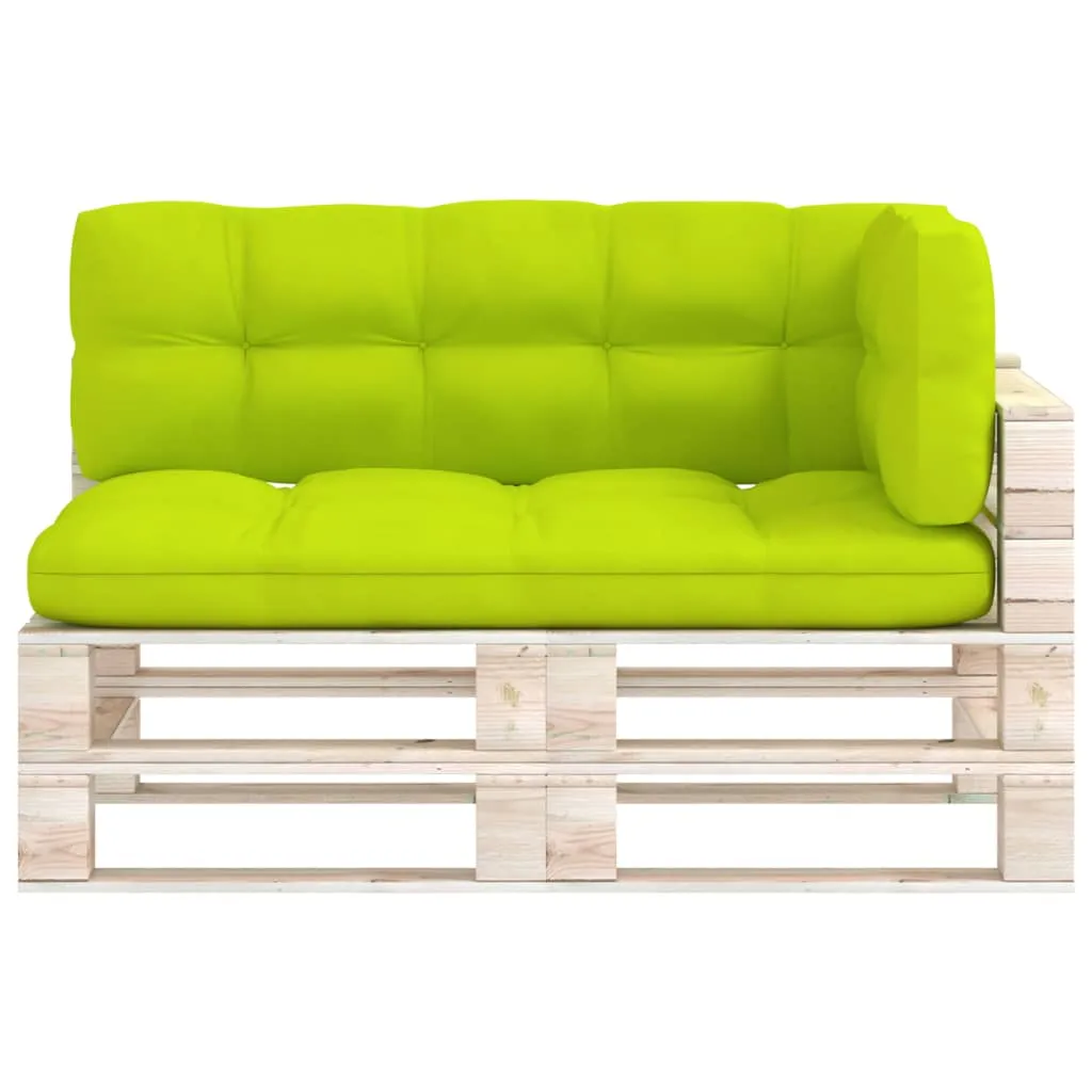 Arredo Pallet Elegante: Set 3 Cuscini vidaXL Verde Chiaro Tessuto - 11