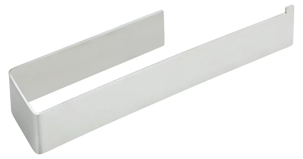 Porte-serviette inox brossé 25 cm, fixation forte par autocollant