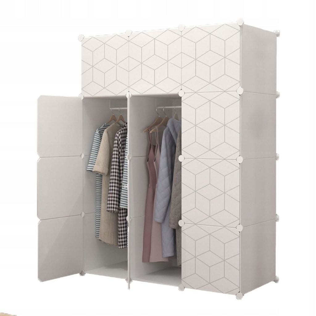 MODULAR großer Kleiderschrank, geräumig, weiß modern Produktbild 