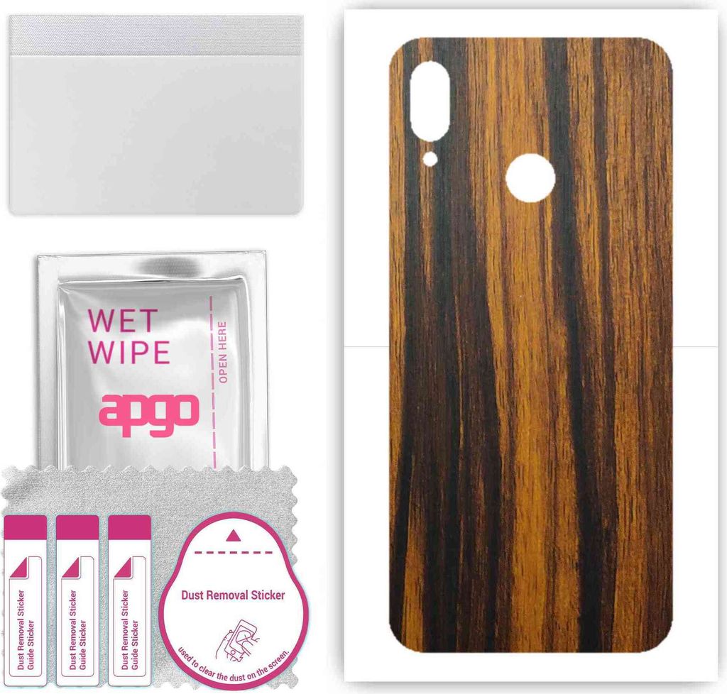 apgo Rückseite Schutzfolie, Skin, kompatibel mit Huawei P smart 2019, Hinten Displayschutzfolie aus Vinylfolie, kratzfest, einfache Montage - Tige...