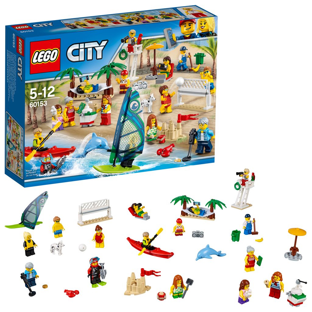 Ein Tag am Strand Lego® City 15 Stadtbewohner 60153 NEU & OVP Gratis Versand