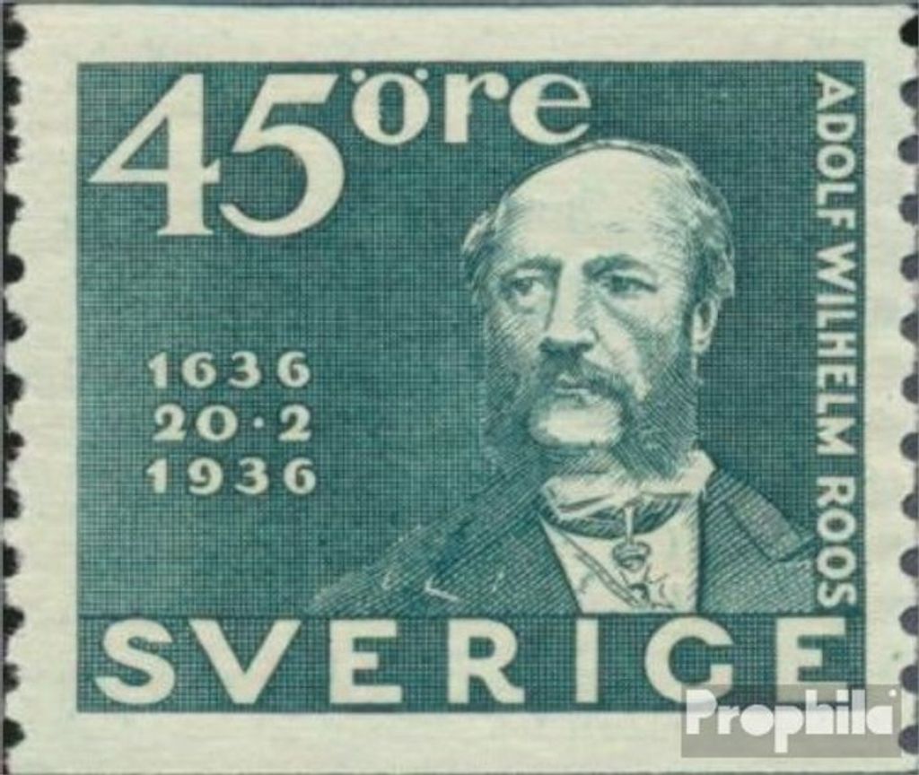 Briefmarken Schweden 1936 Mi 235A postfrisch Schwedische Post