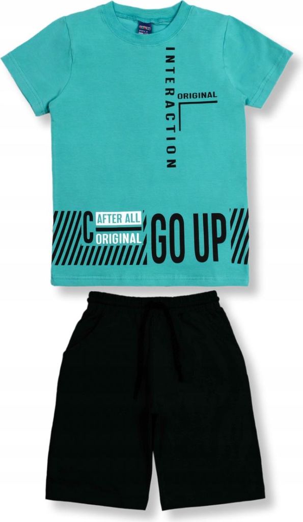 Bonito | Kinder Outfit Set - T-Shirt und Shorts - Größe 140 - Baumwolle - Atmungsaktiv und bequem