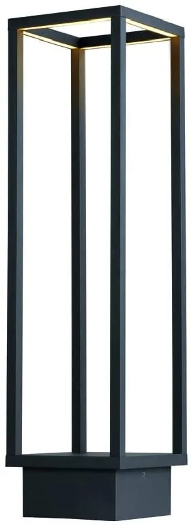 SLV Quadrulo LED Lampadaire Anthracite IP44 - Borne Extérieure Design