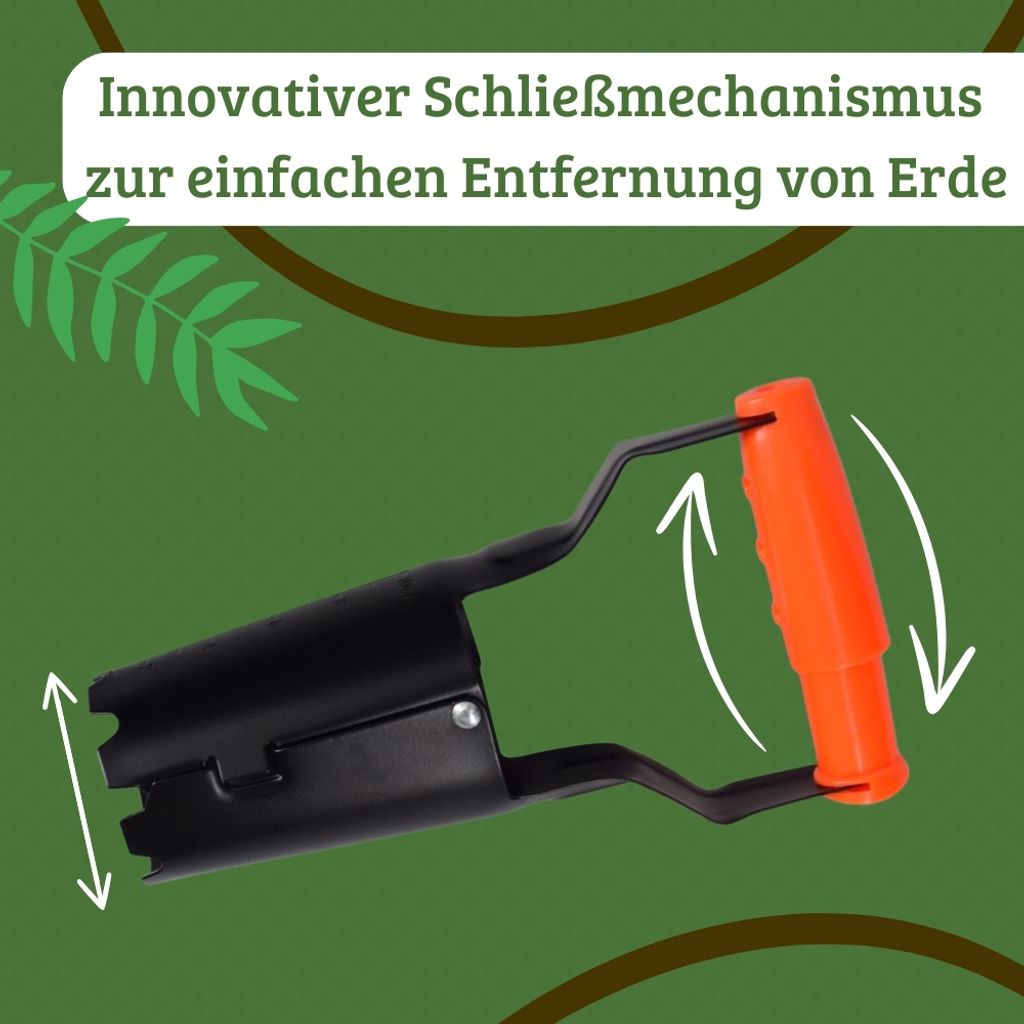 Blumenzwiebelpflanzer Aus Stahl – Mit Kunststoffgriff Für Löcher Bis 10 Cm Tiefe