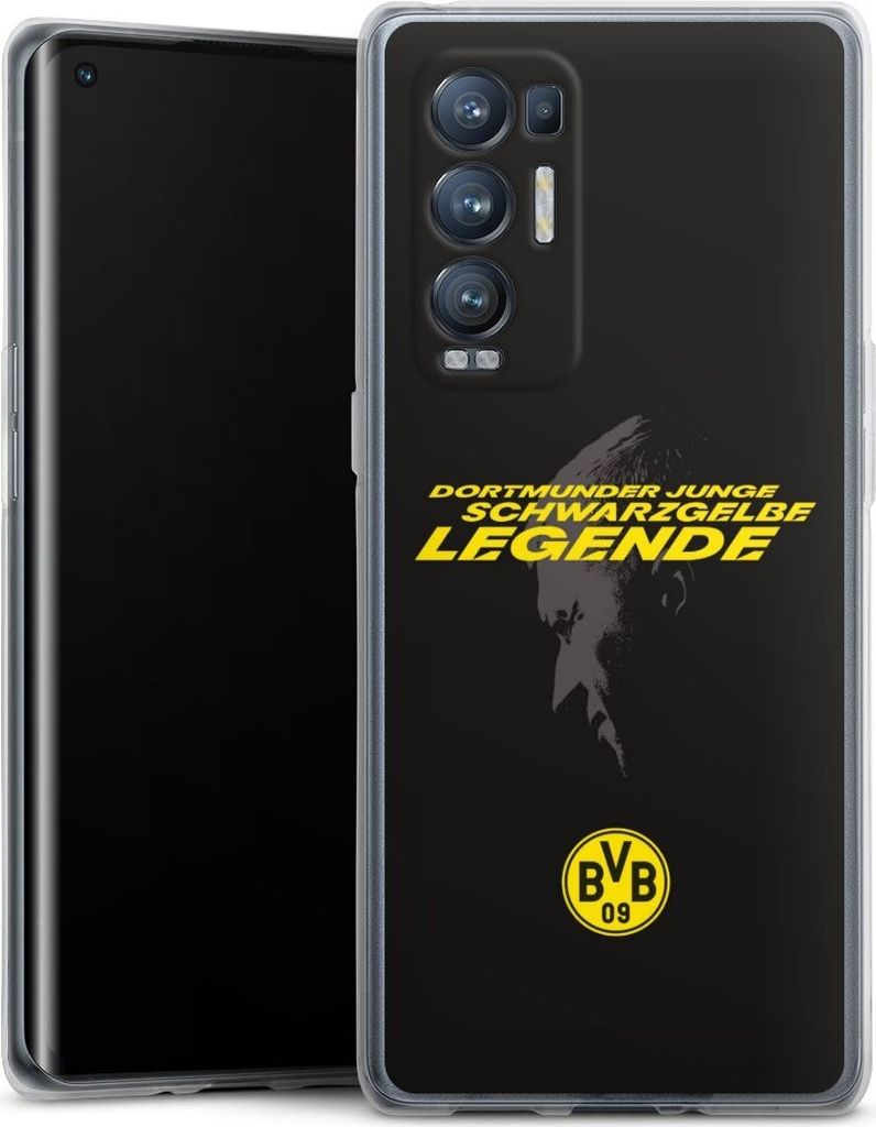 DeinDesign Handyhülle für Oppo Find X3 Neo Silikon Hülle Case Smartphone Schutzhülle BVB Borussia Dortmund Marco Reus